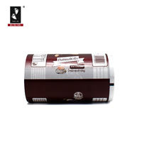 Pochette Doypack personnalisable en BOPP imprimé en gravure rouge foncé en forme de cœur, de qualité alimentaire, recyclable, pour emballage de snacks et crème glacée