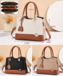 Bolso de Mano de Cuero PU de Alta Calidad para <span class=keywords><strong>Mujer</strong></span>, Gran Capacidad, con Cierre, Estilo Casual, Tipo Tote, con Correa para el Hombro - Product Image 2