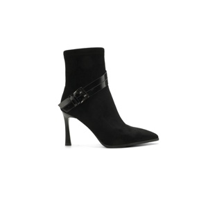 Bottines à talon aiguille à bout pointu pour femmes, chaussures en <span class=keywords><strong>daim</strong></span> avec sangle à boucle pour les soirées, les rendez-vous galants et les sorties nocturnes - Product Image 1