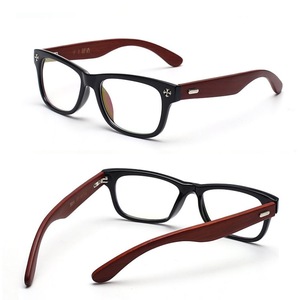 Cổ Điển Gỗ Kính Kính Khung Men Quang Khung 4 Màu Sắc Bán Buôn Glass Cho Nam Giới Màu Xanh Ngăn Chặn Ánh Sáng Kính - Product Image 5
