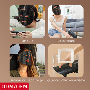 Tùy chỉnh quang phổ Silicone Red <span class=keywords><strong>LED</strong></span> liệu pháp ánh sáng cầm tay khuôn mặt và cổ mặt nạ xách tay <span class=keywords><strong>LED</strong></span> <span class=keywords><strong>PDT</strong></span> mặt nạ với Za nó chúng tôi EU phích cắm - Product Image 4