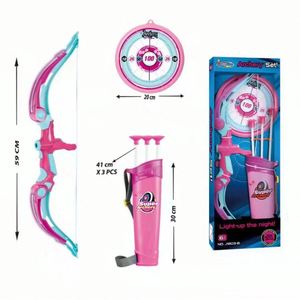 Ensemble de tir à l'arc pour enfants avec cible sur pied, flèches et carquois – Jouets d'extérieur en promotion pour garçons - Product Image 6