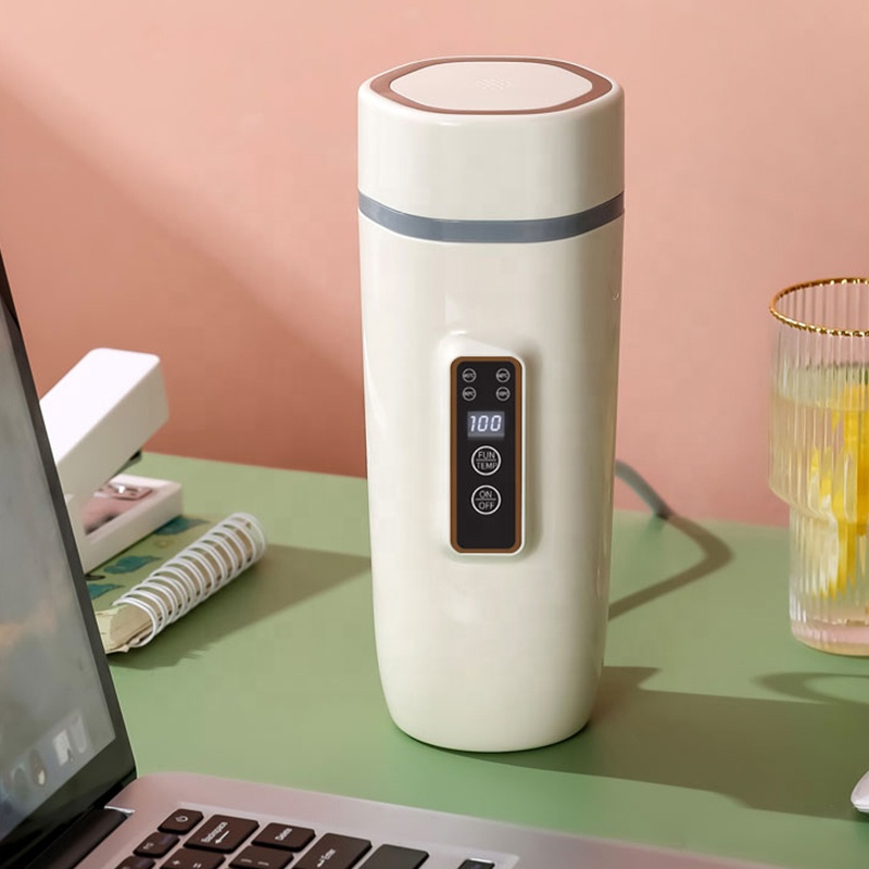 Новое поступление, портативный быстро закипающий вкладыш из нержавеющей стали, Съемный шнур питания, 350 мл дорожные чайники, чашка для подогрева автомобиля