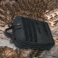 Pochette tactique MOLLE, sac utilitaire léger EDC pour premiers secours et outils, organisateur en nylon résistant à l'eau, fixation pour gilet/sac à dos