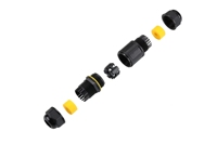 ENEC CE-Zertifizierter IP68 Wasserdichter Kabelverbinder Gerader Schraubverbinder 2-5 Pin M25 Außenverbinder für LED-Beleuchtung
