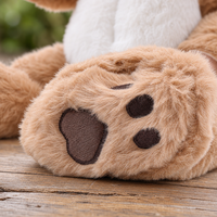 Poupée Reborn de 20 pouces en vinyle intégral avec costume d'ours en peluche, combinaison en peluche et sucette, poupée nouveau-né pour jeu d'imitation