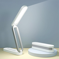 Lampe de bureau de protection des yeux de charge USB pliable portable Dimmable pour la lecture
