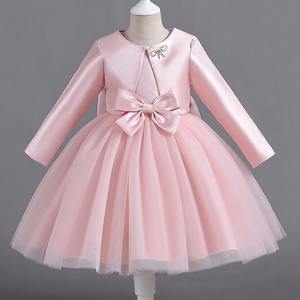 Grande <span class=keywords><strong>Robe</strong></span> <span class=keywords><strong>Tutu</strong></span> d'Été pour Fille, Bébé et Enfant, Idéale pour Fête d'Anniversaire, Baptême ou Cérémonie, Style Princesse Mignonne avec Grand Nœud - Product Image 1