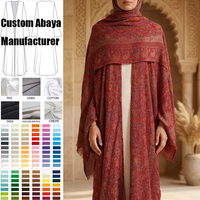 Ensemble Abaya Hijab en Pashmina Premium avec Franges – Vente en Gros Robe Musulmane pour Femme, Tenue Islamique de l'Aïd, Modeste et de Luxe – Fabricant d'Abayas