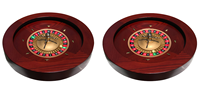 Roulette de casino de luxe de 20 pouces, roulette en bois massif