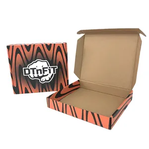 Пищевая печать гофрированного картона коробки для пиццы крафт-бумага упаковка складная