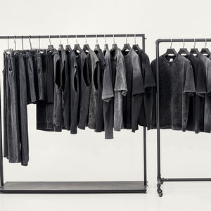 Sudadera con Capucha de Algodón Grueso, Estilo Desgastado, con Logotipo Personalizado, Lavada al Ácido, Unisex, Pantalones Cortos para Hombre, Camiseta - Product Image 3