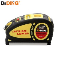 Ruban à mesurer DEDING LV05-ML de qualité industrielle professionnelle, lame en acier de haute qualité, laser rouge, précision 5 m, portée 30-50 m, utilisation en extérieur