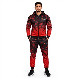 Custom <b>Mens</b> Sublimation Tracksuit Set Full Zip Jacket <b>Pants</b> Athletic Sportswear Training <b>Running</b> Fitness Gym Team Uniform - Product Image 1