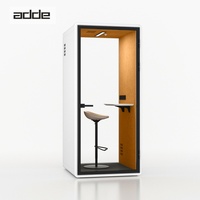 Cabine de réunion acoustique modulaire minimaliste, portable, insonorisée, à faible bruit, pour bureau, cabine téléphonique