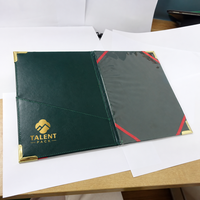 Porte-diplôme personnalisé A4, porte-certificat scolaire, couverture de diplôme en cuir, couverture de diplôme gaufrée or, couverture de diplôme en papier