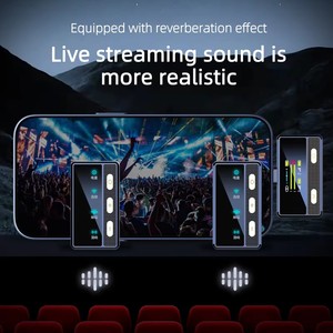 SX66 <b>Wireless</b> Lavalier Microphone (2TX+1RX) Compatible with IPhone, Android, <b>PC</b>, 100m LOS Range Noise Cancelling, 30H Duration - Product Image 4