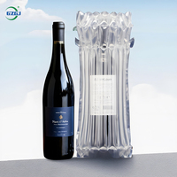Film protecteur transparent GZGJ PA+PE pour bouteille de vin, antichoc, étanche, conception à colonnes d'air, taille personnalisable 65-100 microns