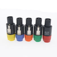 Connecteur audio stéréo mâle passif en métal Zhongfei 4 broches NL4FC Speakon de haute qualité, câble 300V 5A