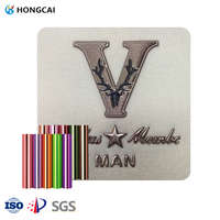 Film en vinyle thermocollant en TPU métallisé 3D en relief, matériau PET, 'à repasser' pour sacs et vêtements, badges 3D haute température