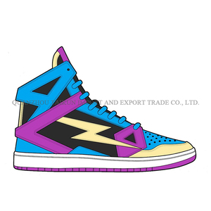 Baskets montantes personnalisées style basket-ball en cuir Chaussures de sport de marque avec bout rond LOGO Fabrication - Product Image 3