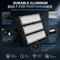 Projecteur LED modulaire pour stade 50W-250W, 170LM/W, IP66 étanche, AC 85-265V, extérieur, pour terrain de tennis, terrain de sport