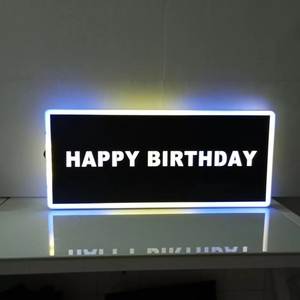 علامة مخصصة لوحة رسالة عيد ميلاد سعيد زجاجة مقدم خدمة زجاجة لوحة رسائل VIP للنادي الليلي - Product Image 1