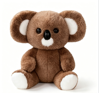 Peluche koala personnalisée par sublimation, animal en peluche multicolore, koala en peluche doux avec logo imprimé pour cadeau d'enfant