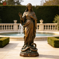 Statue de la Vierge Marie en bronze, style européen, grande taille, pour l'extérieur, personnalisée par HADUN