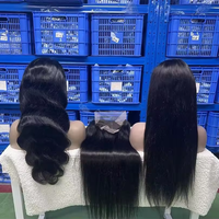 Faisceaux de Cheveux Indiens Bruts en Gros, Tissage de Mèches Vierge à Cuticule Alignée, Extensions de Cheveux Humains Double Drawn Bon Marché