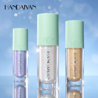 Fard à paupières liquide végétalien scintillant en gros, maquillage minéral vitaminé, logo personnalisé, fournisseur de cosmétiques de beauté sur mesure
