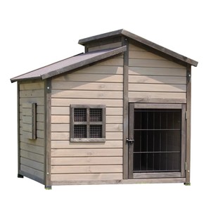 Hersteller Luxus Outdoor Massivholz Universal Hundehütte Wasserdichte Hunde käfig Villa Extra große Hundehütte Möbel - Product Image 1