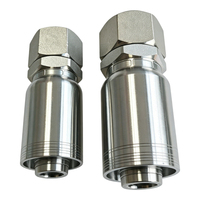 Raccord hydraulique haute pression pour marteau-piqueur d'excavatrice, raccord de tuyau robuste 45 #   Construction en acier de haute qualité pour la démolition