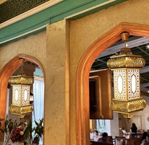 Lustres en fer de style chinois vintage d'Asie du Sud-Est, luminaires de style Xinjiang pour auberges, restaurants, clubs, cafés - Product Image 3