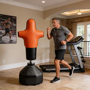 Saco de Boxeo Profesional Resistente con Cadena y Eslabón Giratorio, Saco de Boxeo Duradero para <span class=keywords><strong>Muay</strong></span> <span class=keywords><strong>Thai</strong></span> y Kickboxing - Product Image 5