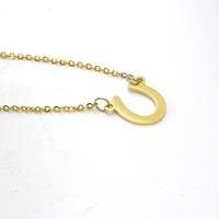 Collier personnalisé pour fer à cheval, en acier inoxydable, bijou cheval pour fille, pendentif pour selle