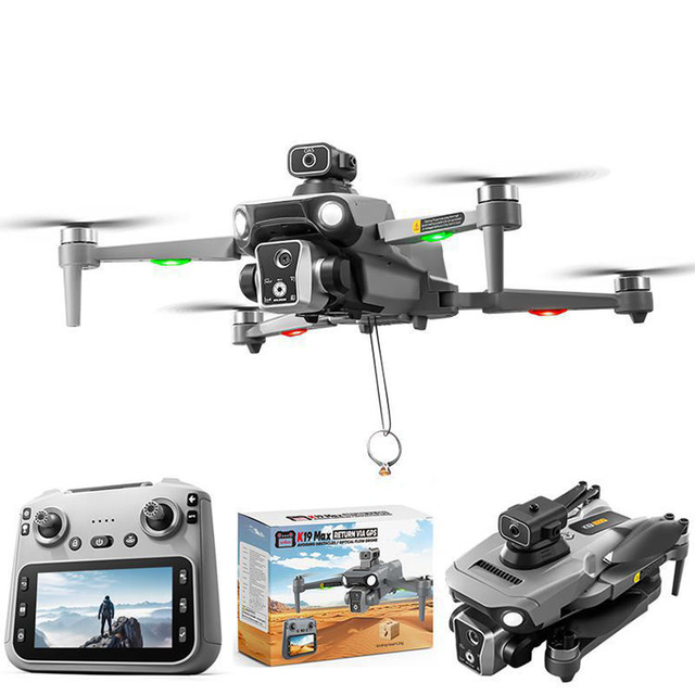 K19 MAX 4K Camera GPS Drone Foldable Brushless Motor Obstacle Avoidance Long Range RC Quadcopter for Adults Aerial Photography