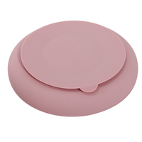 Ensemble d'assiettes en silicone moderne et écologique à 4 grilles Bol en céramique de luxe doux et sain et sûr Plaques d'aspiration attrayantes pour les tout-petits