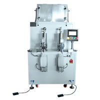 Machine de remplissage semi-automatique électrique à double cartouche de 1500 ml avec contrôle PLC pour produits chimiques/miel/liquides visqueux, haute précision