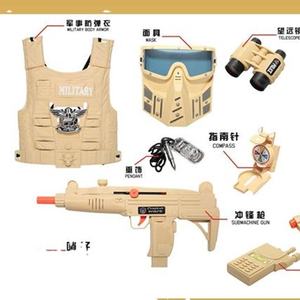 Juego de Imitación Educativo y Divertido para Niños, con Pistola de Juguete, Chaqueta, Equipo de Estación <span class=keywords><strong>SWAT</strong></span> del Desierto y Uniforme de Policía - Product Image 4