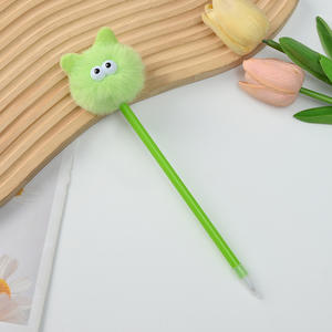 Stylo à bille en peluche dessin animé créatif mignon papeterie stylo à bille Promotion stylos à bille 4 styles - Product Image 3