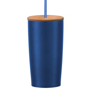 Hot Sales Customized Logo 20oz Double Wall Stainless Steel Vacuum <b>Flask</b> Tumbler Bamboo Lid Wholesale Promotion Insulated Thermos - Product Image 2