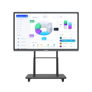 HUSHIDA Interactive digital monitor for meeting touch screen display whiteboard 65 inches interactive smart board