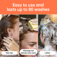 Shampooing Solide Végétalien Batana Marque Blanche Anti-Chute Hydratant Lissant Anti-Pelliculaire Infusé aux Herbes