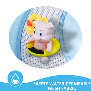 Flotador de <span class=keywords><strong>Piscina</strong></span> para Bebés con Toldo, Diseño de Oso Azul, Anillo de Natación Infantil con Doble Cámara, Asiento de Seguridad, Juguete Acuático de Verano para Niños Pequeños - Product Image 2