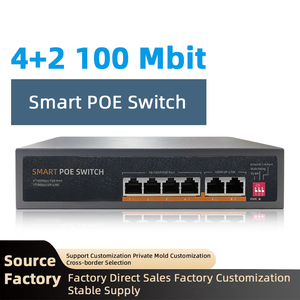 Switch de Red POE 4+2 de 100M para Monitoreo de Red, Compatible con Cámaras de Vigilancia y AP Inalámbricos, Suministro Eficiente - Product Image 2