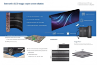 P1.9 Schlanker Faltbarer LED Magic Carpet Bildschirm |   Aufrollbare LED-Anzeige |   Interaktiver Bodenmontierter LED-Fernseher