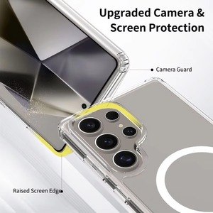 Funda Magnética para Samsung S25 Ultra con Carga Inalámbrica, Carcasa Transparente para Teléfono Móvil, Cubierta Trasera para S24 S25 Ultra - Product Image 5