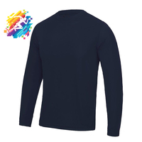 Camiseta de Manga Larga para Hombre, a Rayas, 100% Algodón, de Secado Rápido, Personalizable, Talla Grande, de Formula1 Industries