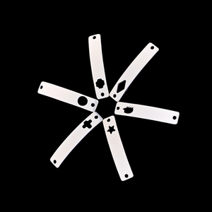 Kustom 6*30.5mm bengkok persegi panjang <span class=keywords><strong>Bar</strong></span> cermin dipoles baja nirkarat berongga konektor hati pesona untuk DIY membuat Gelang - Product Image 4